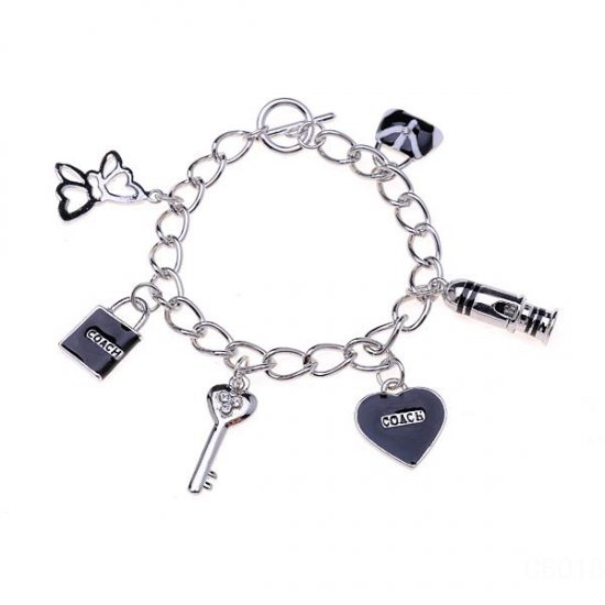 Coach Fashion Charm Black Bracelets CVY | Women - Click Image to Close